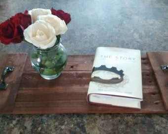 Rustic pallet wood serving tray