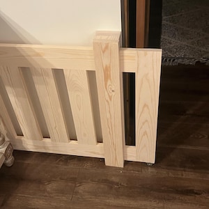 Sliding baby or pet gate system. Gate included