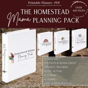 Homestead Mama Planning Pack for the Household, Homestead, and Homeschool