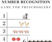 Farm-Themed Number Recognition Game