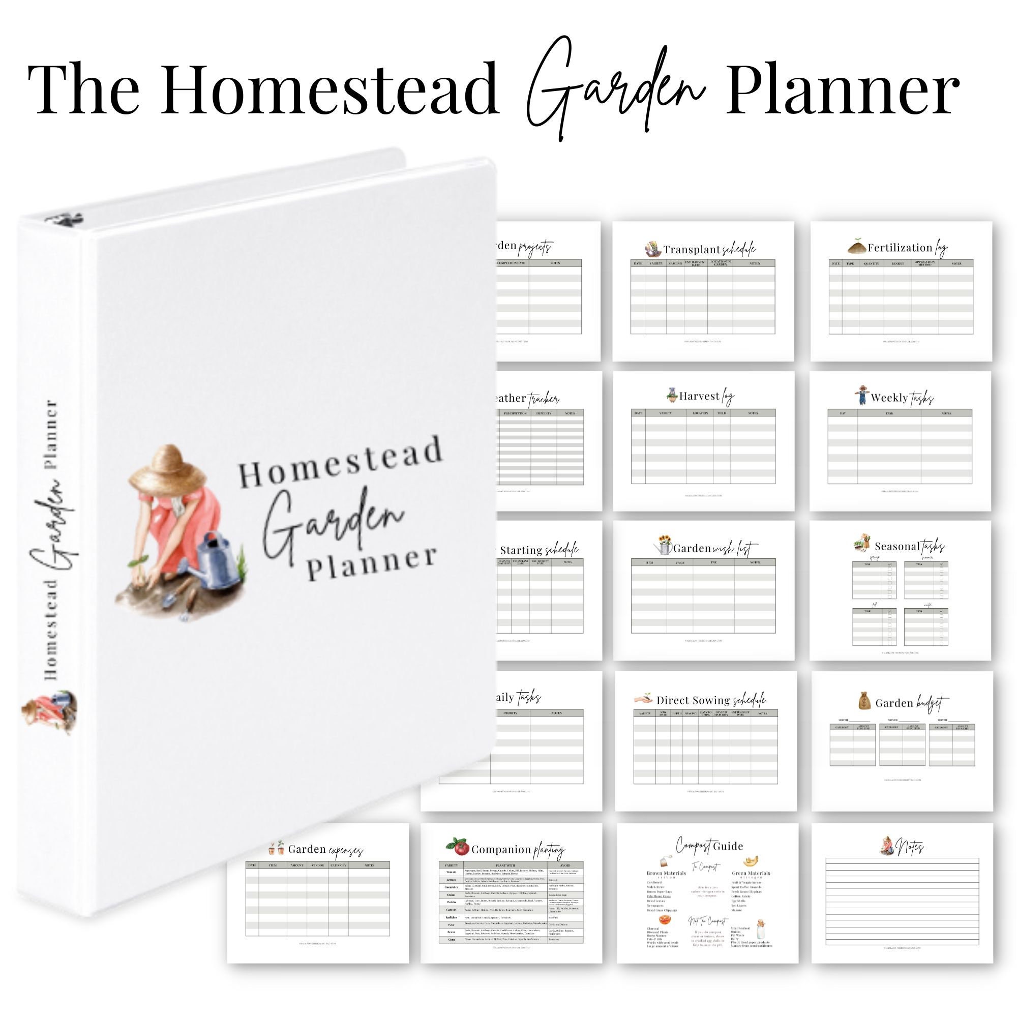 The Homestead Management Planner PDF - Etsy