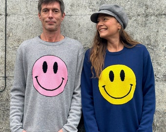 RAVE ON - Acid smile sweater in 100% Cashmere