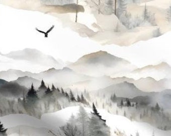 Pillow Cover - "Neutral Winter Wonderland" Handmade Sham or Throw Pillows. Elegant home decor. Bed or Couch pillows.