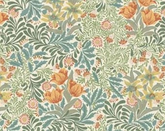 One Curtain Panel or Valance "Bower - Herball" Handmade Window Treatments - Emery Walker's House - William Morris.