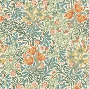 One Roman Shade - Handmade with &quot;Bower - Herball&quot; Emery Walker&#39;s House - William Morris and Co. fabric