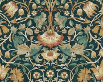 One Curtain Panel "FreeSpirit Standen Lodden Autumn" Fabric, FreeSpirit Fabrics, The Original Morris & Co. Bold, Elegant Home Decor