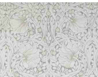 One Curtain Panel "Hawkdale Pure Pimpernel Dove" Fabric, FreeSpirit Fabrics, The Original Morris & Co. Bold, Elegant Home Decor