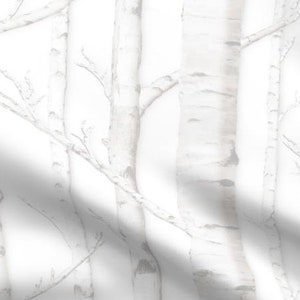 One Tie-up Shade &quot;Birch Grove in Storybook&quot; Handmade Window Treatments