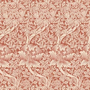 One Roman Shade - Handmade with &quot;Rose & Thistle - Madder&quot; Emery Walker&#39;s House - William Morris and Co. fabric