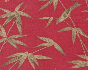 One Tie-up Shade "Rouenneries Trois Pearl Rouge" Handmade Window Treatments - French General, Moda Fabrics