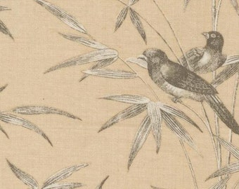 One Shower Curtain "Rouenneries Trois Pearl Oyster" Handmade bathroom decor - French General, Moda Fabrics