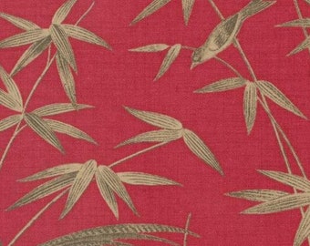 One Holiday Tree Skirt "Rouenneries Trois Pearl Rouge" Handmade - French General, Moda Fabrics.  Christmas Tree Decorations