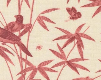 One Roman Shade - Handmade with "Rouenneries Trois Pearl Faded" Handmade Window Treatments, French General, Moda Fabrics