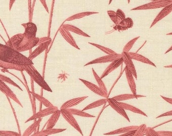 One Curtain Panel or Valance "Rouenneries Trois Pearl Faded" Handmade Window Treatments - French General, Moda Fabrics