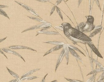 One Curtain Panel or Valance "Rouenneries Trois Pearl Oyster" Handmade Window Treatments - French General, Moda Fabrics