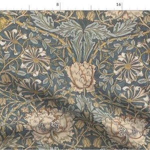One Roman Shade &quot;Honeysuckle by William Morris&quot;. Window Treatments for Home or Business. Historically Accurate Reproduction