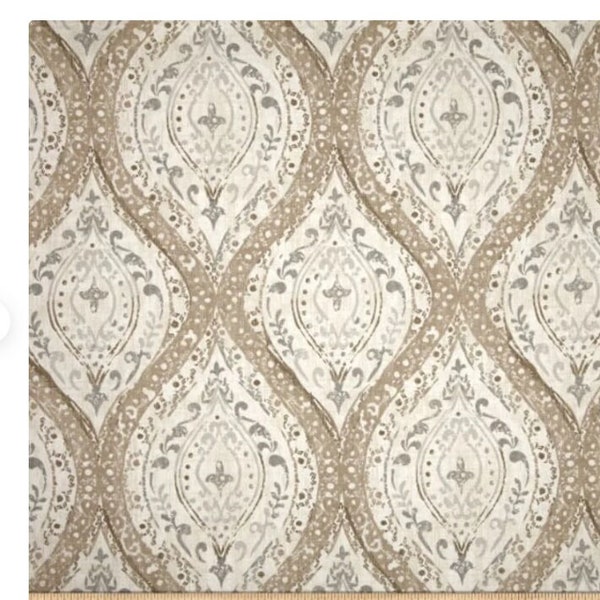One Roman Shade - "Magnolia Home Fashions Ariana Linen" Fabric. Custom Made to Order Window Treatments. Neutral Home Decor. Beige and Cream