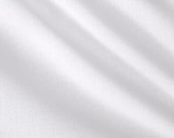 One White Cotton Voile Curtain Panel Custom Order Natural Etsy