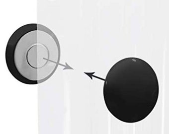 Magnetic Drapery Weights - Set of 4 Pairs (8 pieces) - Outdoor Safe - 1.5" Diameter Circular Weights - Shower Curtain Weights