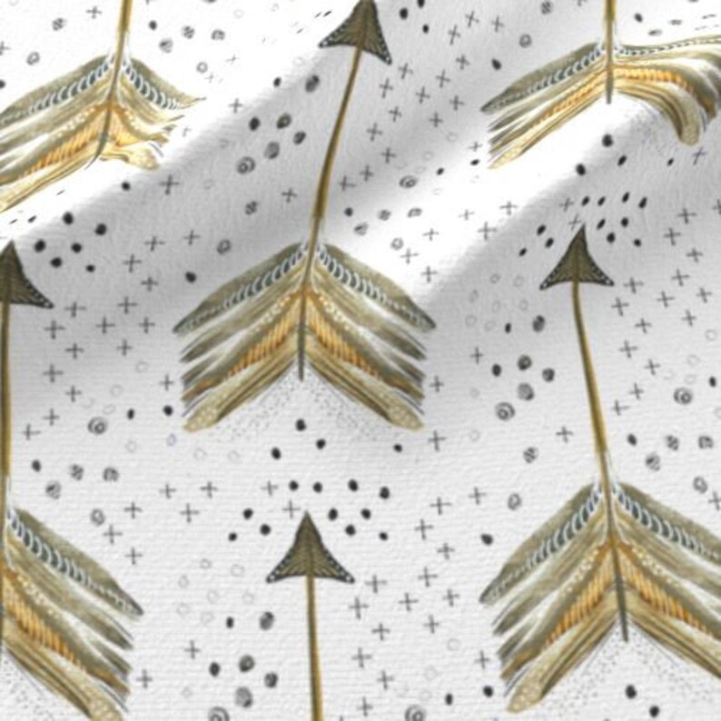 Boho Arrows One Curtain Panel Blackout lining optional Etsy