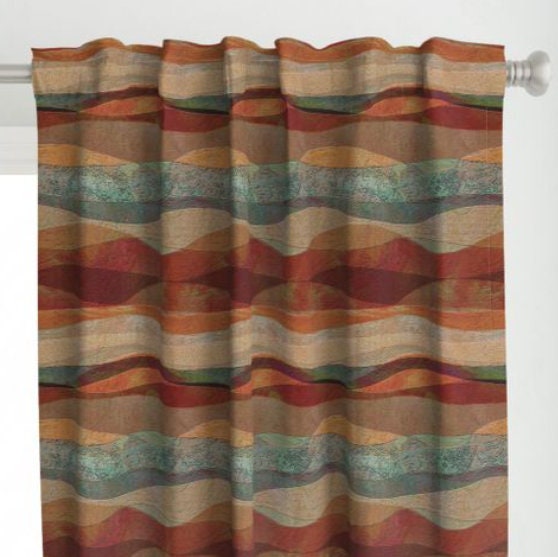 One 1 Sandstone Desert Curtain Panel 54 Wide | Etsy