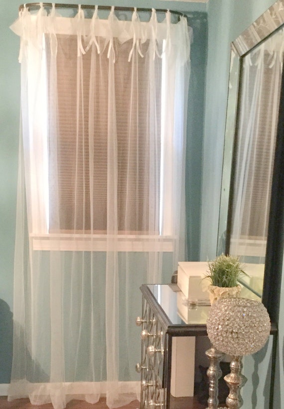 One Custom Order Sheer Curtain Panel Home Decor Drapery Etsy