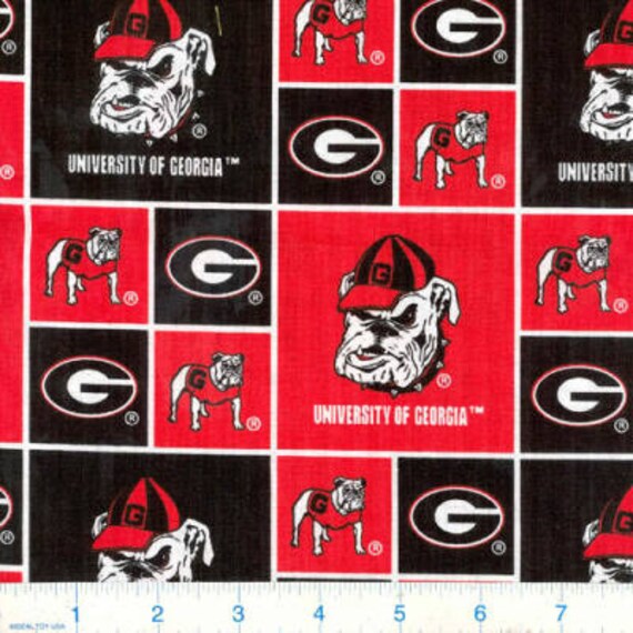 Shower Curtain Georgia Bulldogs Decorative Button Hole Top Or Etsy