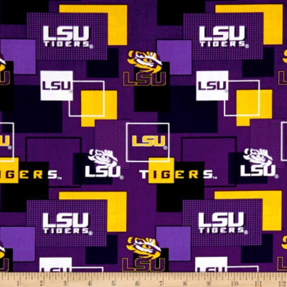 Shower Curtain Louisiana State University Lsu Decorative Etsy