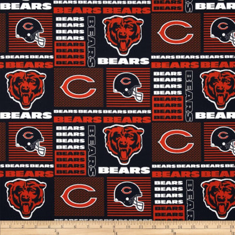 Chicago Bears One Custom Drapery Curtain Panel Football Etsy