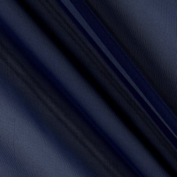 Navy Blue Voile Sheer Window Curtain One Panel Wide Custom Etsy