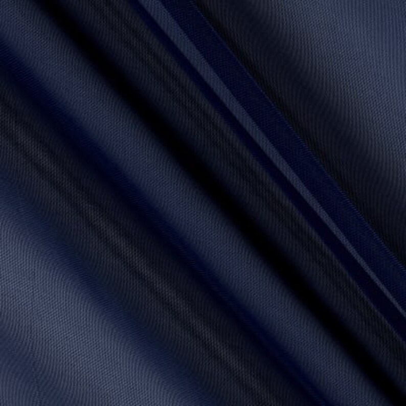 Navy Blue Voile Sheer Window Curtain One Panel Wide Custom Etsy