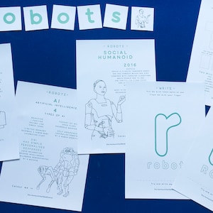 STEM Robots Education printable | Home school learning | Home Education resource | Montessori