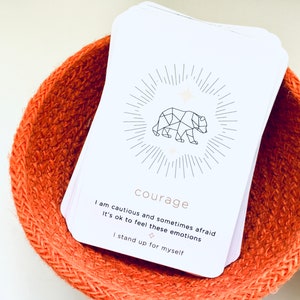 Intention and affirmation meditation cards for children