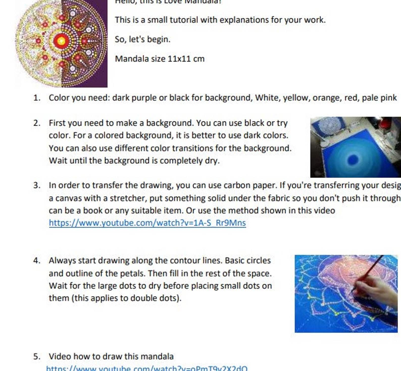 4 Digital Mandala Pattern. 4 Digital Template and Design With a Book ...