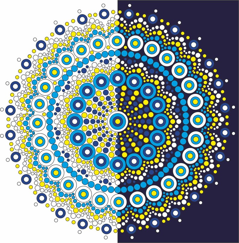 4 Digital Mandala Pattern. 4 Digital Template and Design With a Book ...