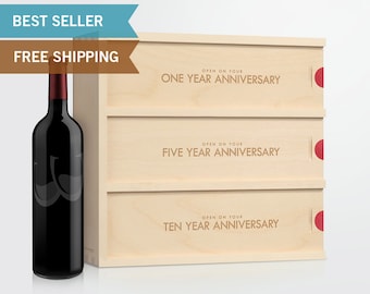 Classic Trio Anniversary Wine Box