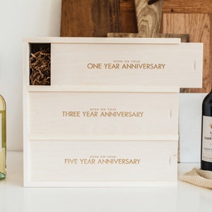 Classic Trio Anniversary Wine Box