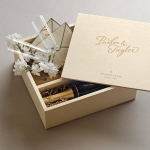 Keepsake Ceremony Wine Box - The Stylist // Wedding Wine Box Ceremony // Love Letter Ceremony