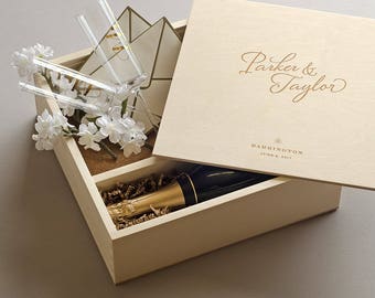 Keepsake Ceremony Wine Box - The Stylist // Wedding Wine Box Ceremony // Love Letter Ceremony