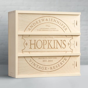 Family Vintage Anniversary Wine Box