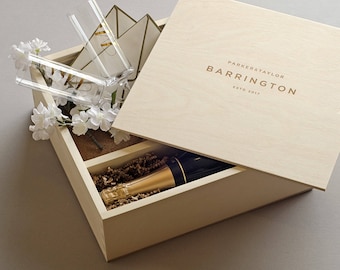 Keepsake Ceremony Wine Box - The Director // Wedding Wine Box Ceremony // Personalized Wedding Gift // For the Couple