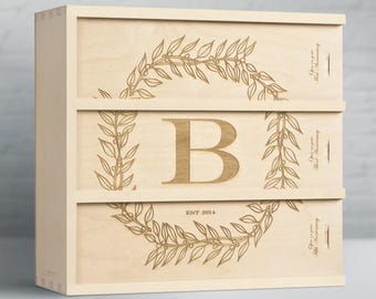 Monogram Cottage Anniversary Wine Box