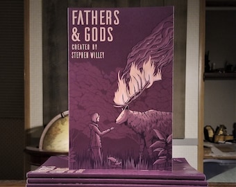 Fathers & Gods - Original Graphic Novel Manga Anime Book Christmas Gift Illustrated by Stephen Willey of Eyes On Fire