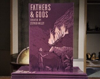 Fathers & Gods - Original Graphic Novel Manga Anime Book Christmas Gift Illustrated by Stephen Willey of Eyes On Fire