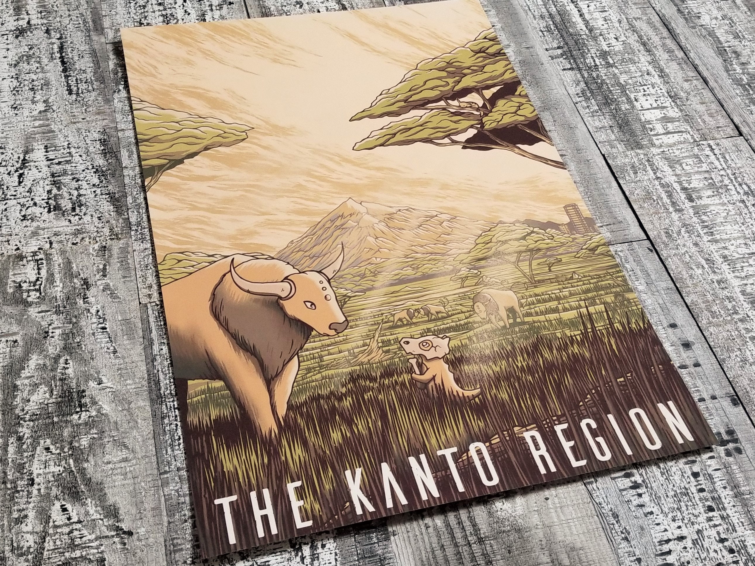 Discover PKM Travel Poster Series - Pick 4 - Video Game Poster