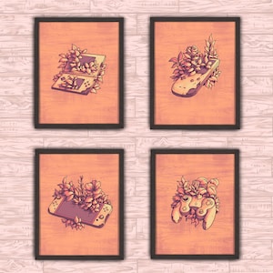 Uncontrollable Collection - Console Handheld Video Game Art Print Wall Decor Poster Series Christmas Gift by Eyes On Fire