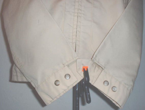 Sears Men's Store khaki-cream white windbreaker 4… - image 3