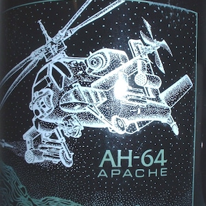 McDonnell Douglas-Boeing AH-64 Apache black coffee mug