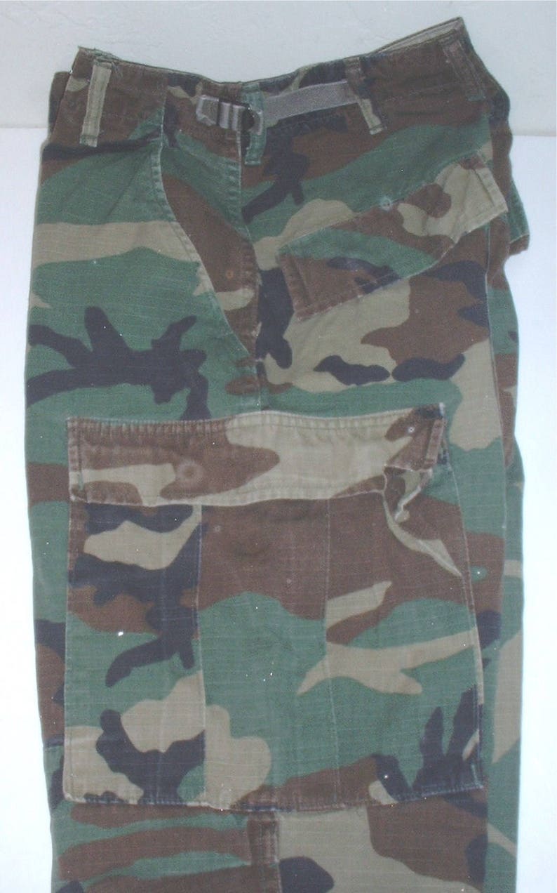 US Army BDU Trousers Woodland Camouflage X-small Short - Etsy