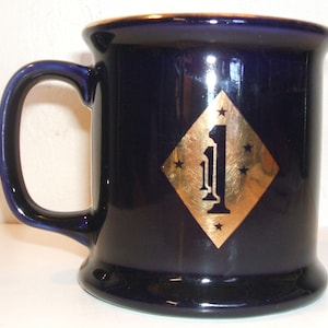 USMC US Marine Corps 1st First Marine Division ceramic coffee mug